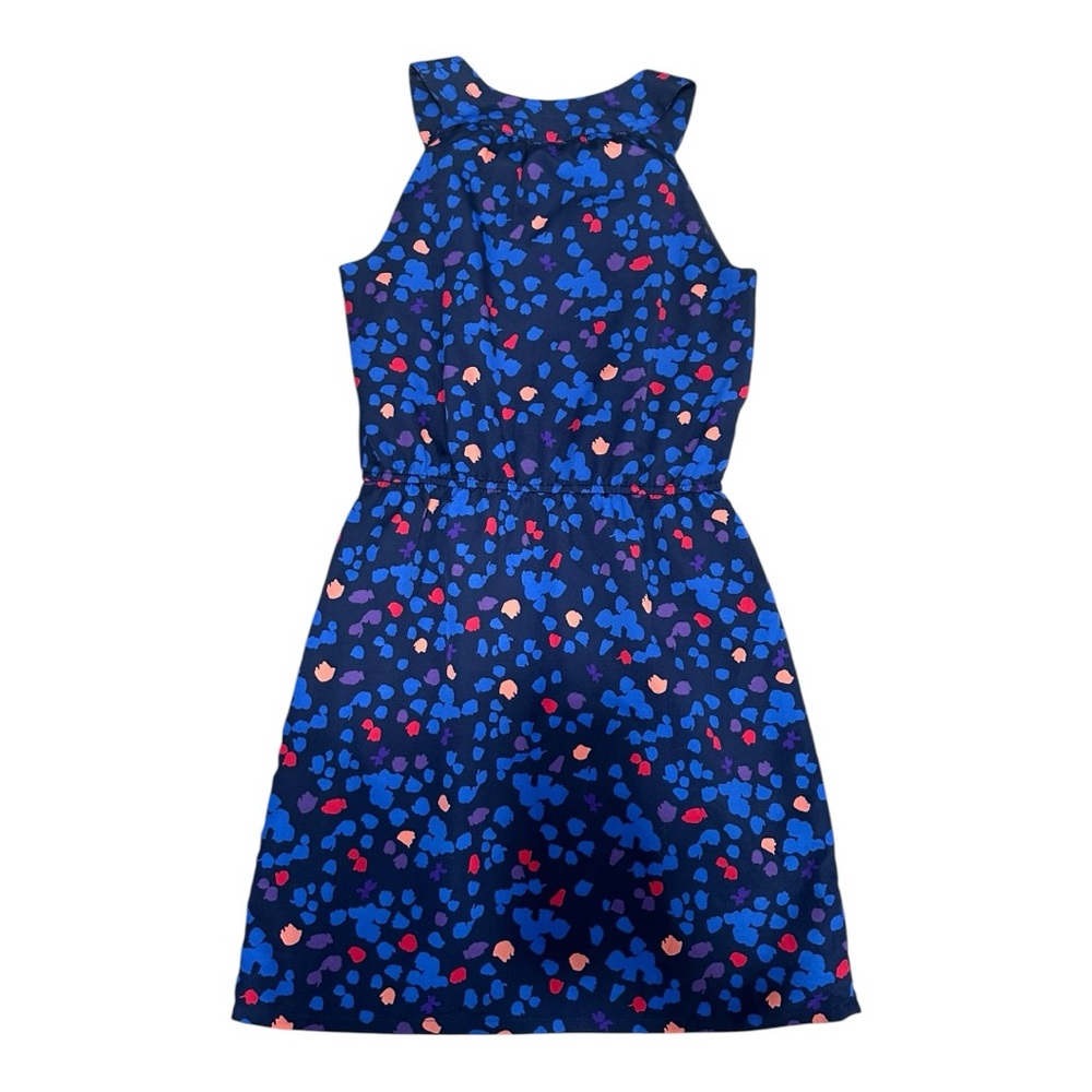LOFT Blue Multicolor Dress A line size 4 - Picture 6 of 7